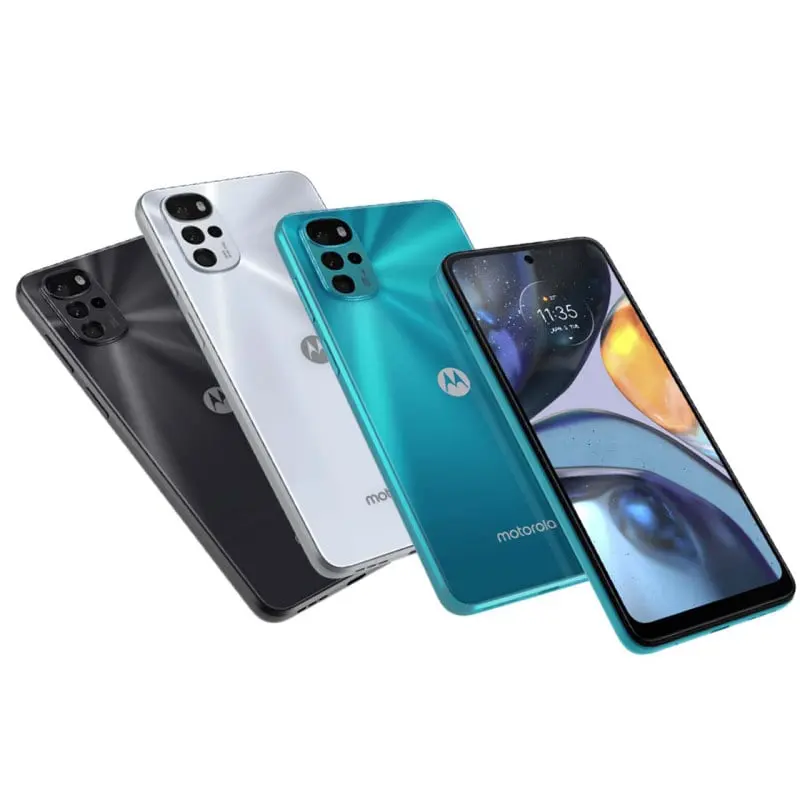 تنوع رنگ گوشی موبایل موتورلا moto G22